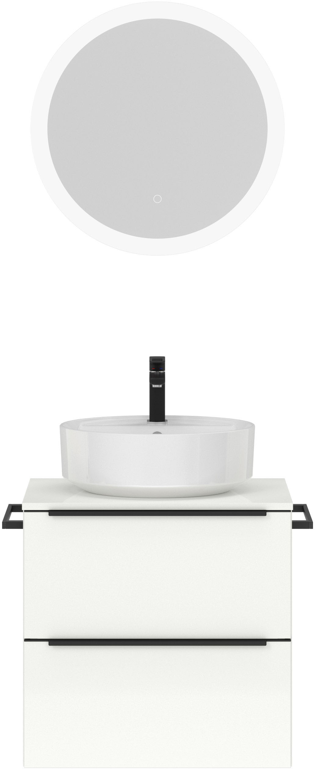 nobilia® Badmöbel-Set »Alvene«, (2 St., vormontiert, mit Soft-Close), Hochg günstig online kaufen