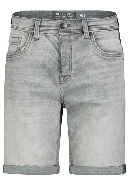 SUBLEVEL Jeansshorts Denim Bermuda Jeansshorts mit Umschlag Denim Shorts günstig online kaufen