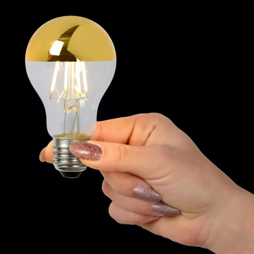 LED Leuchtmittel E27 Birne - A60 in Gold 5W 600lm 4er-Pack günstig online kaufen
