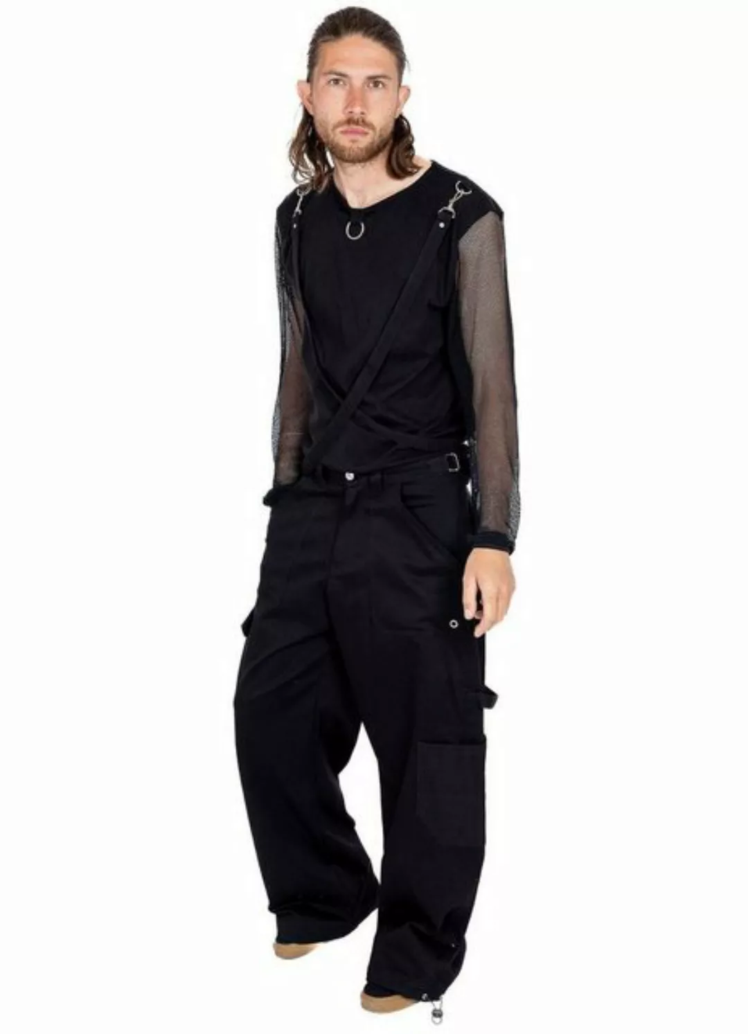 Poizen Industries Stoffhose Marcelo Industrial Cyber Goth Baggy Pants günstig online kaufen