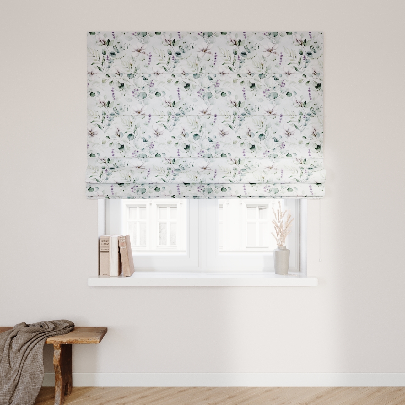 Dekoria Raffrollo Capri, mintgrün-weiß, 160 x 170 cm günstig online kaufen