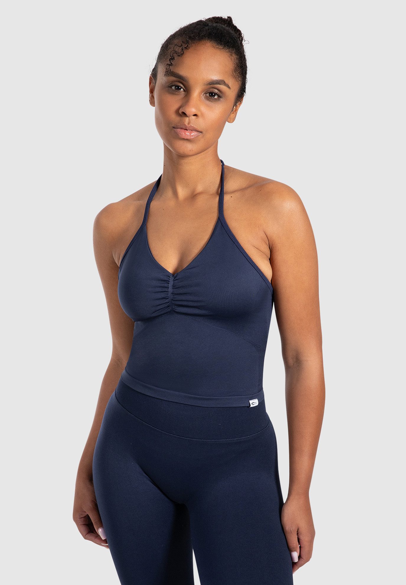 Smilodox Tanktop Malena, Cropped Neckholder Sporttop, günstig online kaufen