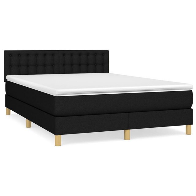 vidaXL Boxspringbett Bett Boxspringbett mit Matratze und LED Stoff (140 x 1 günstig online kaufen