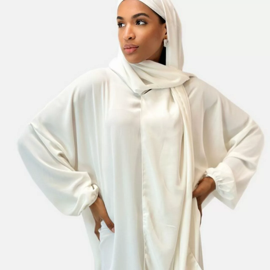 Elara Maxikleid Elara Damen Abaya mit Kopftuch (1-tlg) günstig online kaufen