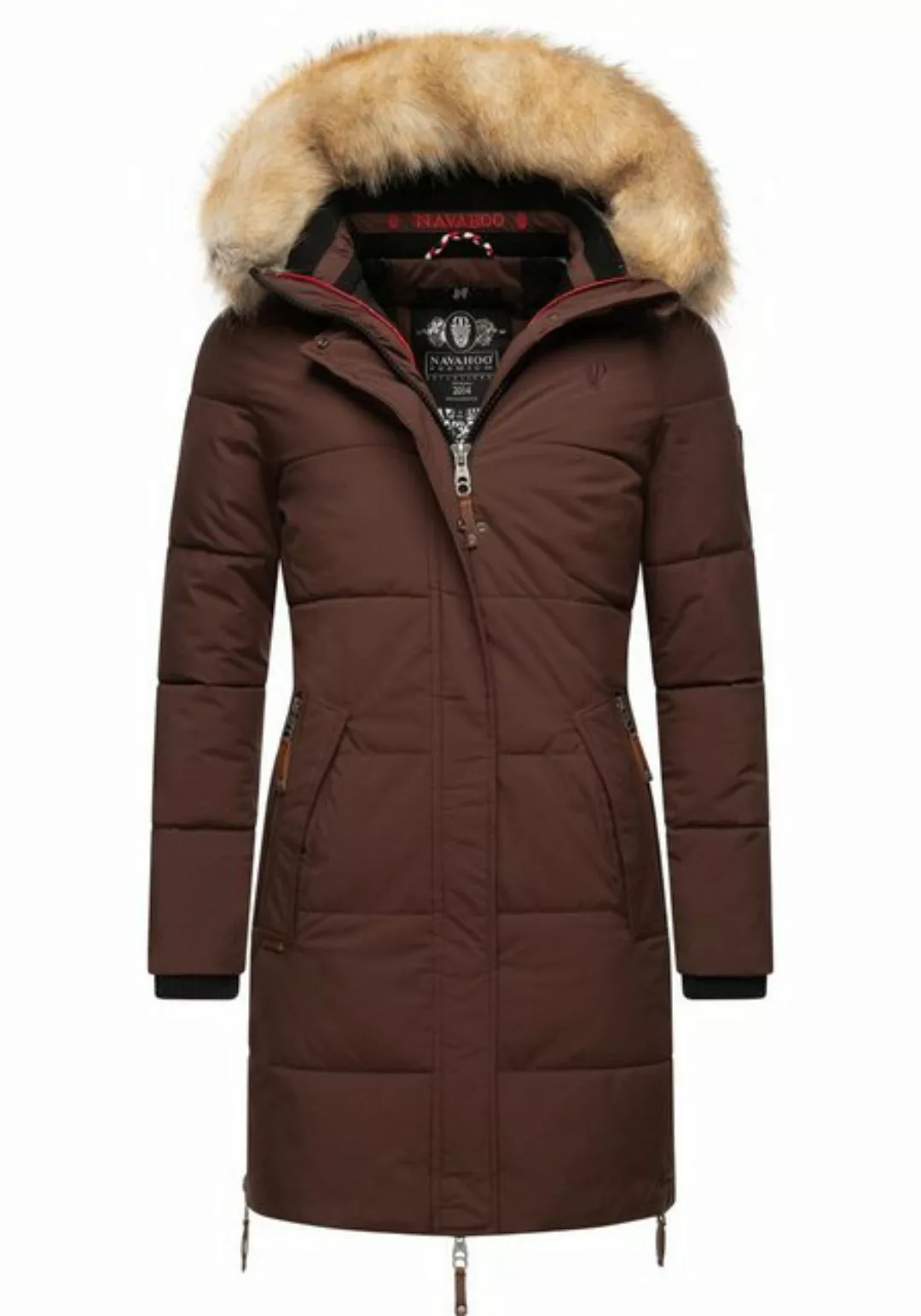 Navahoo Wintermantel "Halina", modischer Damen Winter Steppmantel mit Kapuz günstig online kaufen