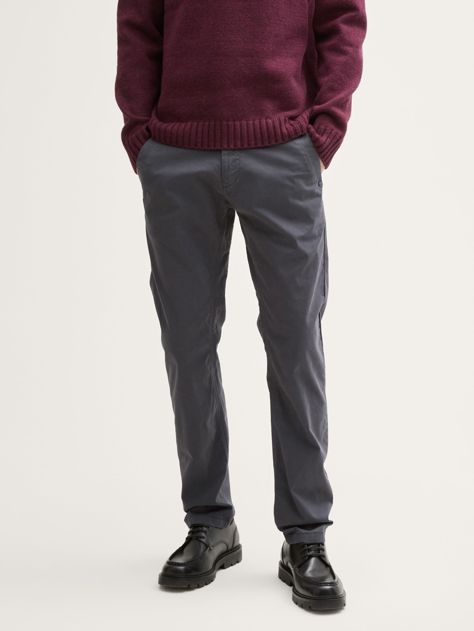 Tom Tailor Herren Chinohose TAPERED CHINO - Mid Waist - Tapered Fit günstig online kaufen