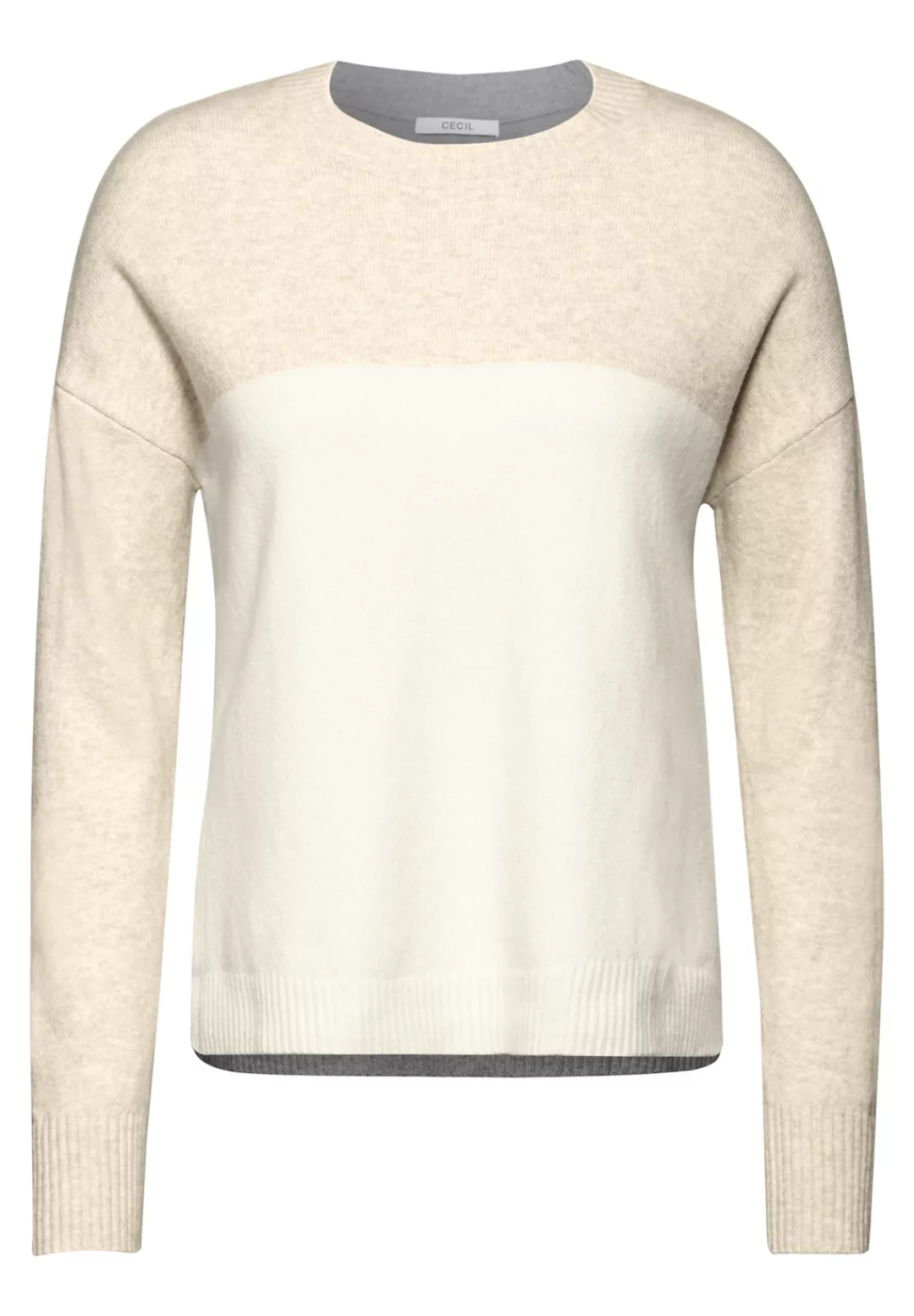 Cecil Strickpullover, mit Colorblocking günstig online kaufen