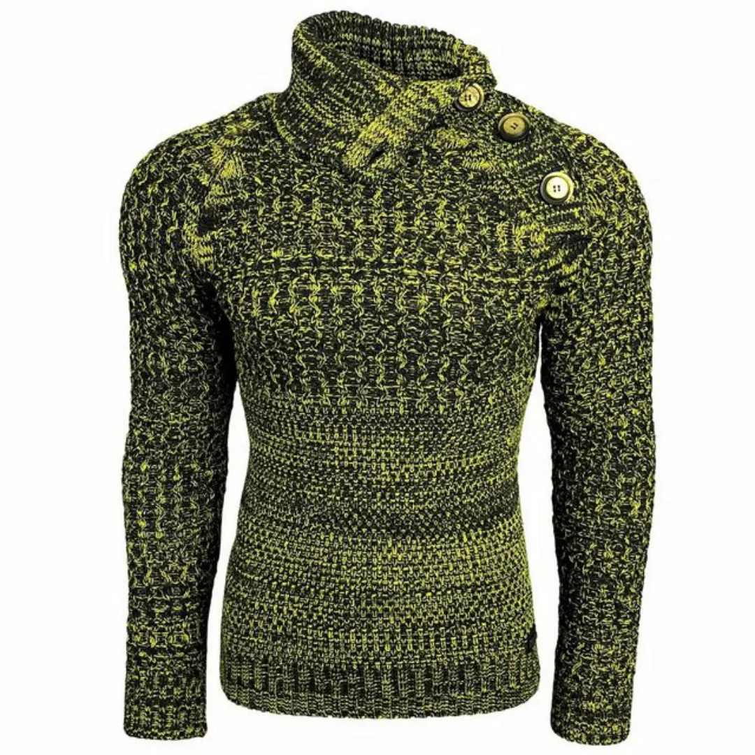 Rusty Neal Strickpullover mit modischen Zierknöpfen günstig online kaufen