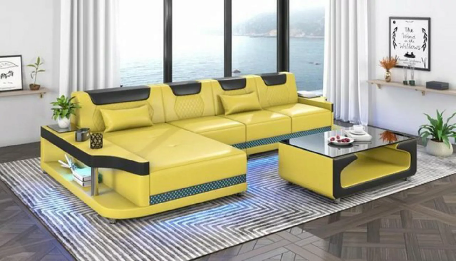 JVmoebel Ecksofa, Design Eckcouch Ecksofa Wohnzimmer Möbel Sofa L Form + Co günstig online kaufen