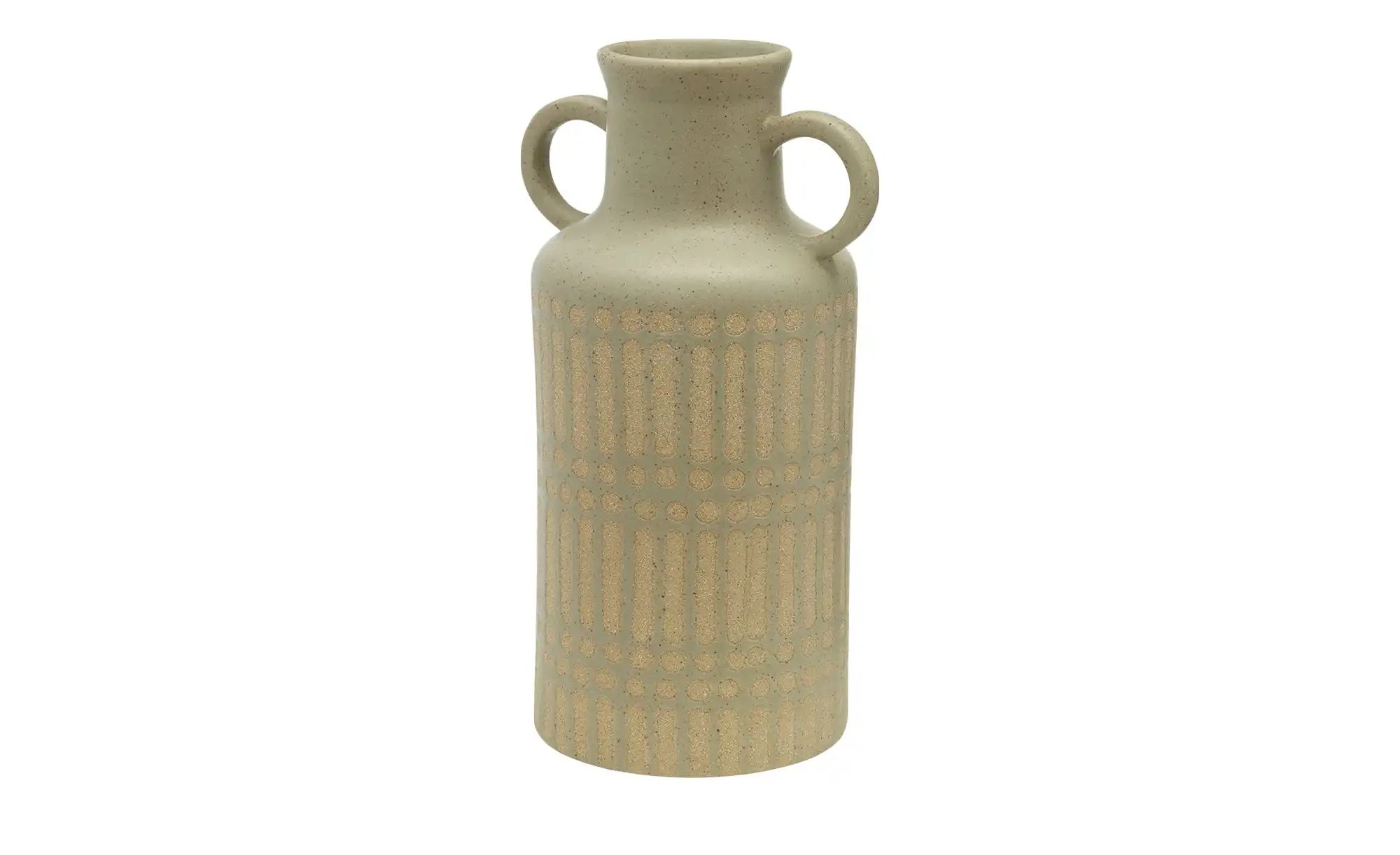 Vase ¦ grün ¦ Steinzeug ¦ Maße (cm): H: 20,7  Ø: 11.6 Accessoires > Vasen - günstig online kaufen