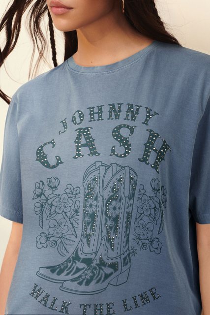 Next T-Shirt Lizenziertes Band T-Shirt mit Grafik, Johnny Cash (1-tlg) günstig online kaufen