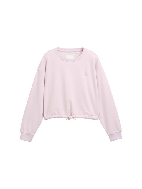 TOM TAILOR Sweatshirt Cropped Sweatshirt mit Print günstig online kaufen