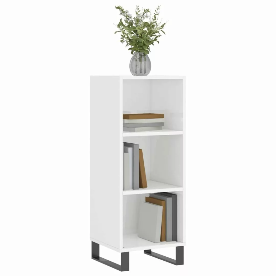 vidaXL Sideboard Sideboard Hochglanz-Weiß 34,5x32,5x90 cm günstig online kaufen