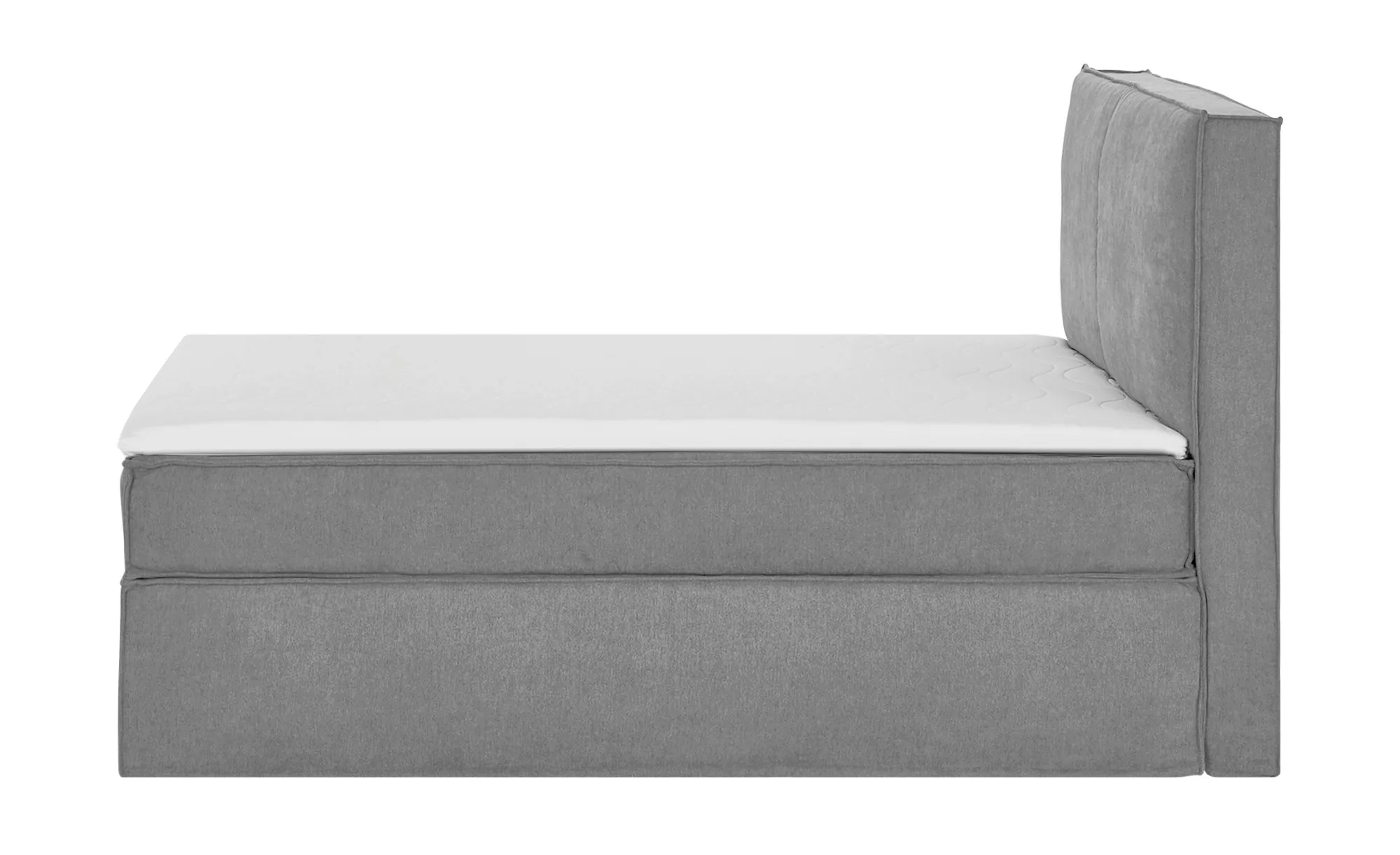 Boxi Boxspringbett 160 x 200 cm mit trendigem Keder Boxi Urban ¦ grau ¦ Maß günstig online kaufen