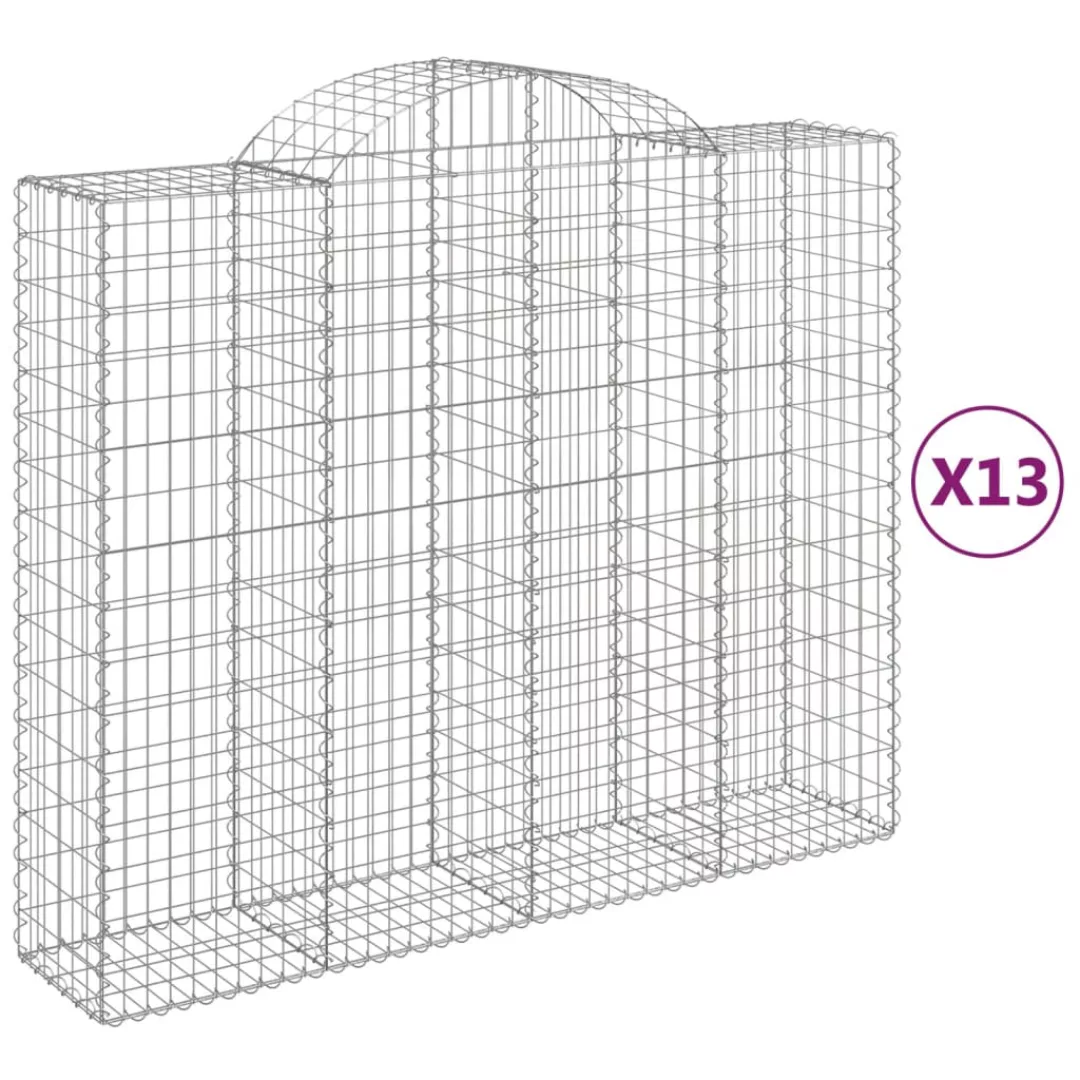 Vidaxl Gabionen Mit Hochbogen 13stk. 200x50x160/180cm Verzinktes Eisen günstig online kaufen