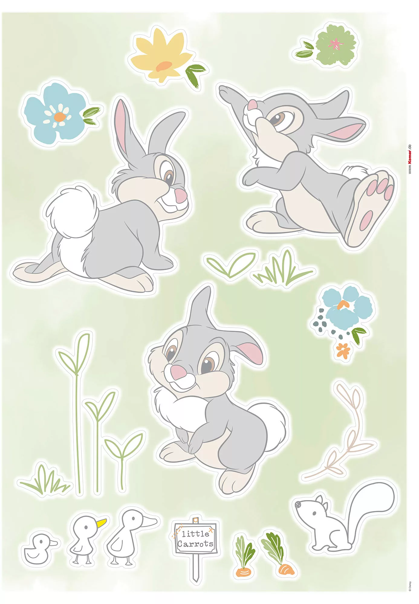 Komar Wandtattoo Thumper in the Garden Disney Thumper in the Garden B/L: ca günstig online kaufen