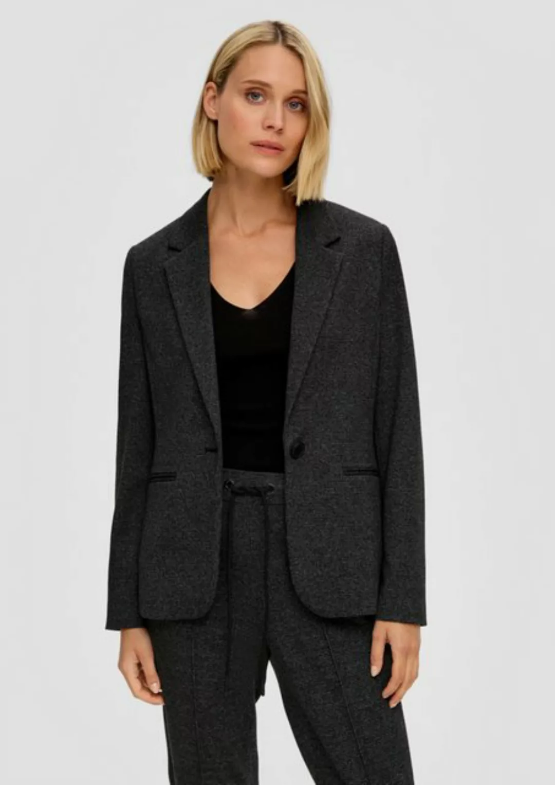 s.Oliver BLACK LABEL Jackenblazer Blazer im Slim Fit aus Viskosemix günstig online kaufen