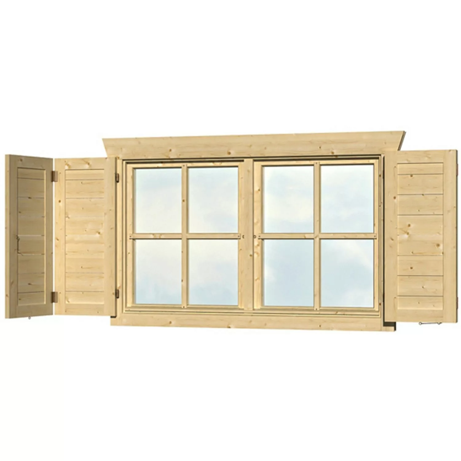 Skan Holz Fensterläden für Doppelfenster für 28-DF-01 und 45-DF-03 günstig online kaufen