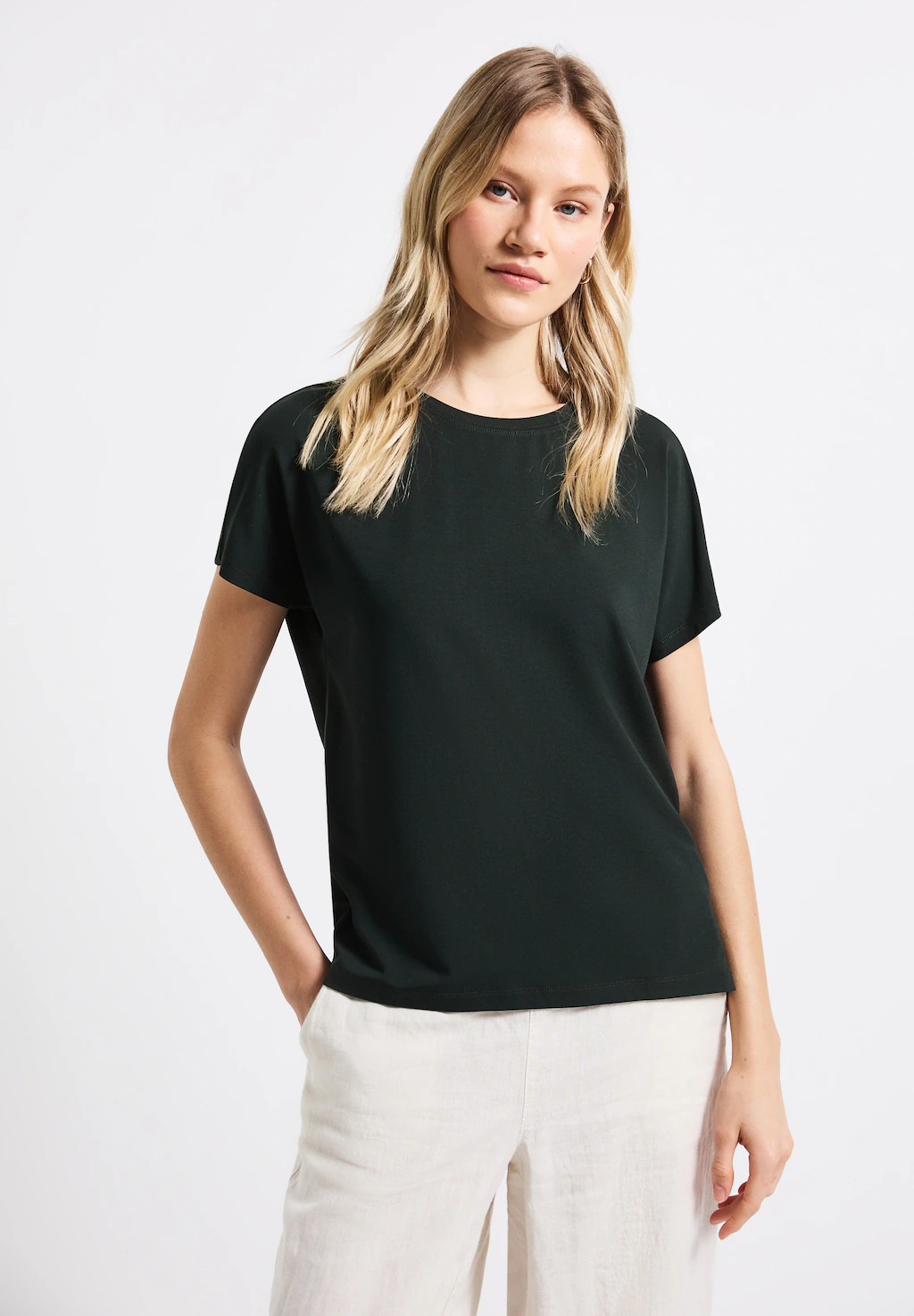 STREET ONE T-Shirt, aus strecthigem Viskosematerial günstig online kaufen