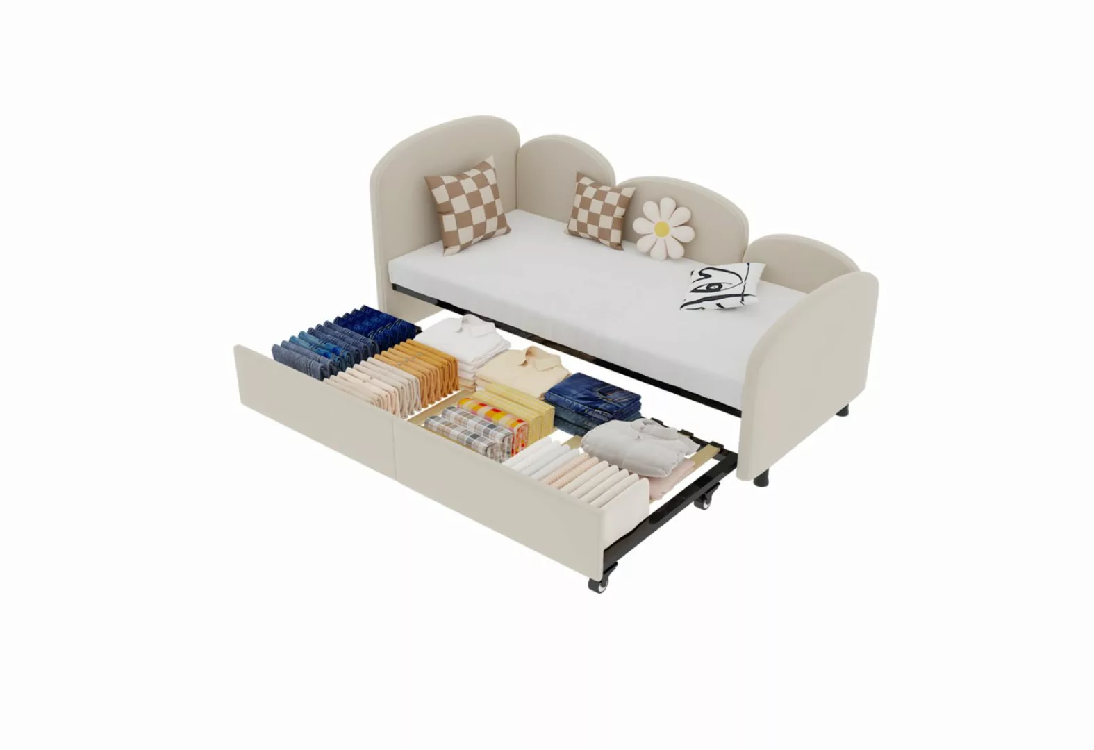 Fine Life Pro Daybett SOFTSEA Doppel-Size Daybed mit Schublade, Samtgepolst günstig online kaufen