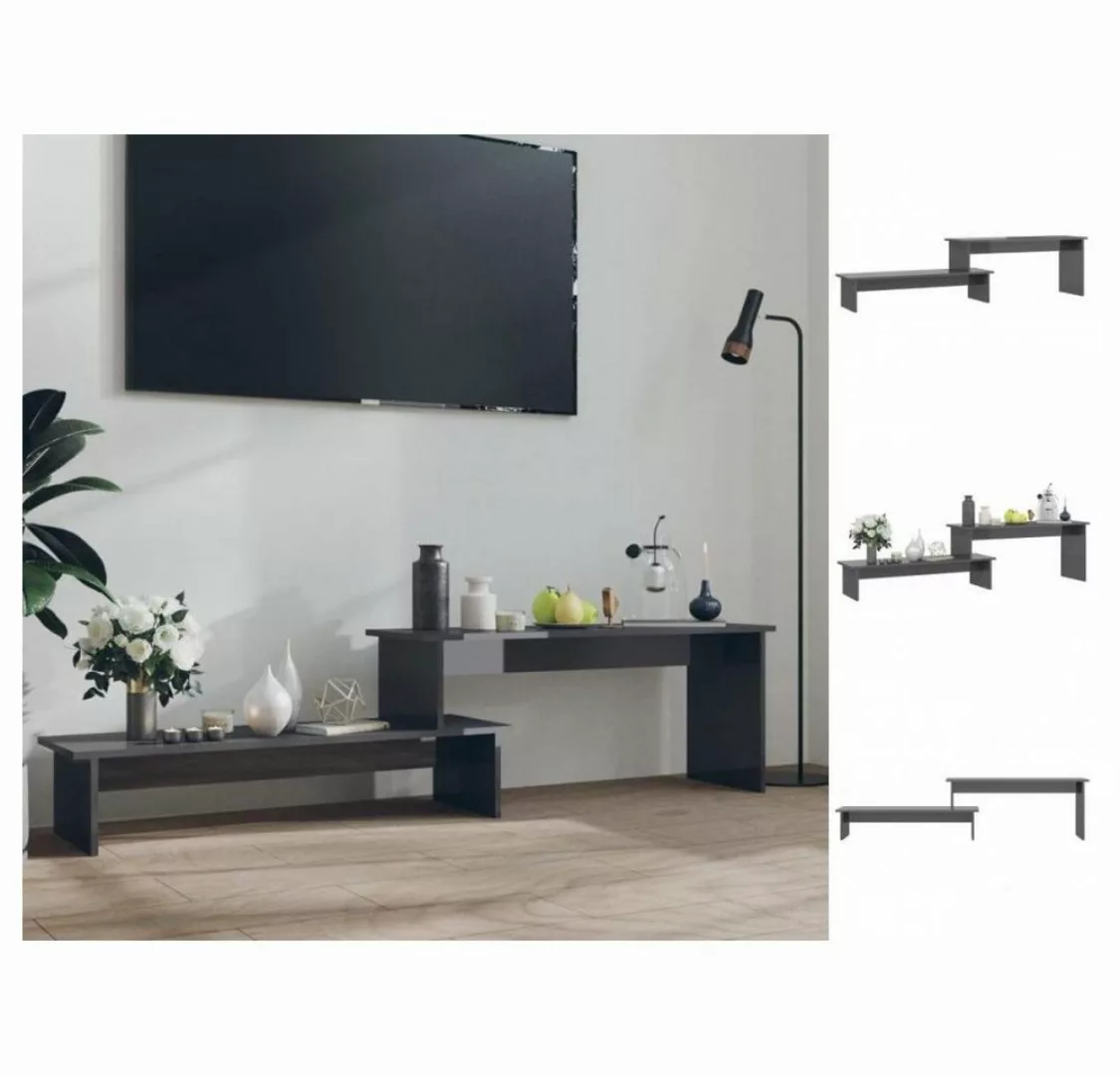 vidaXL TV-Schrank TV-Schrank Hochglanz-Grau 180x30x43 cm Spanplatte Lowboar günstig online kaufen