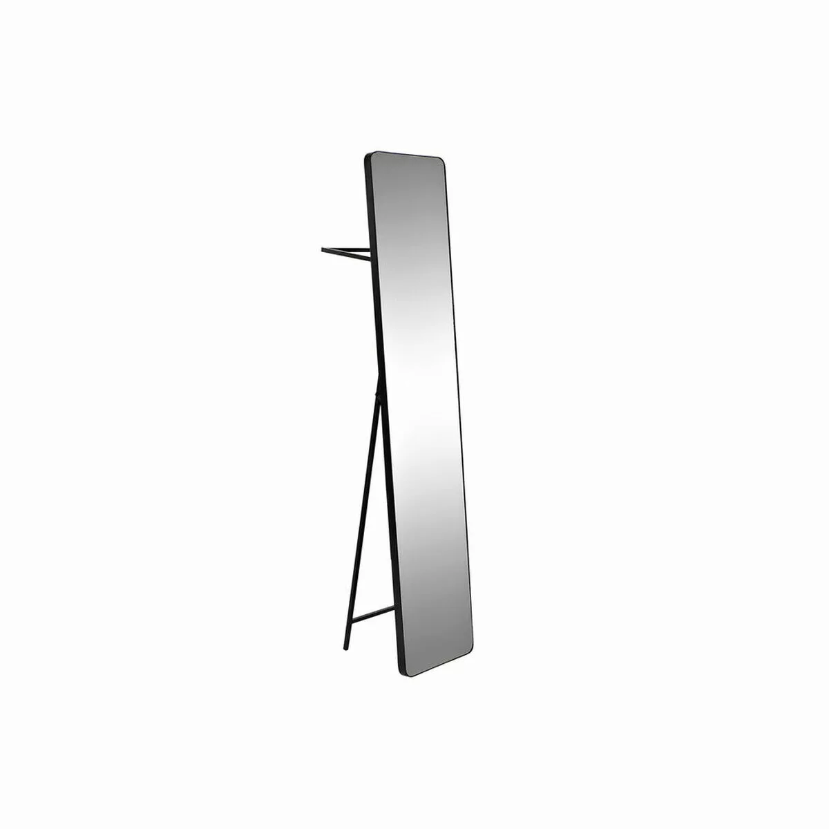 Wandspiegel Dkd Home Decor Spiegel Schwarz Stahl (30 X 36 X 150 Cm) günstig online kaufen