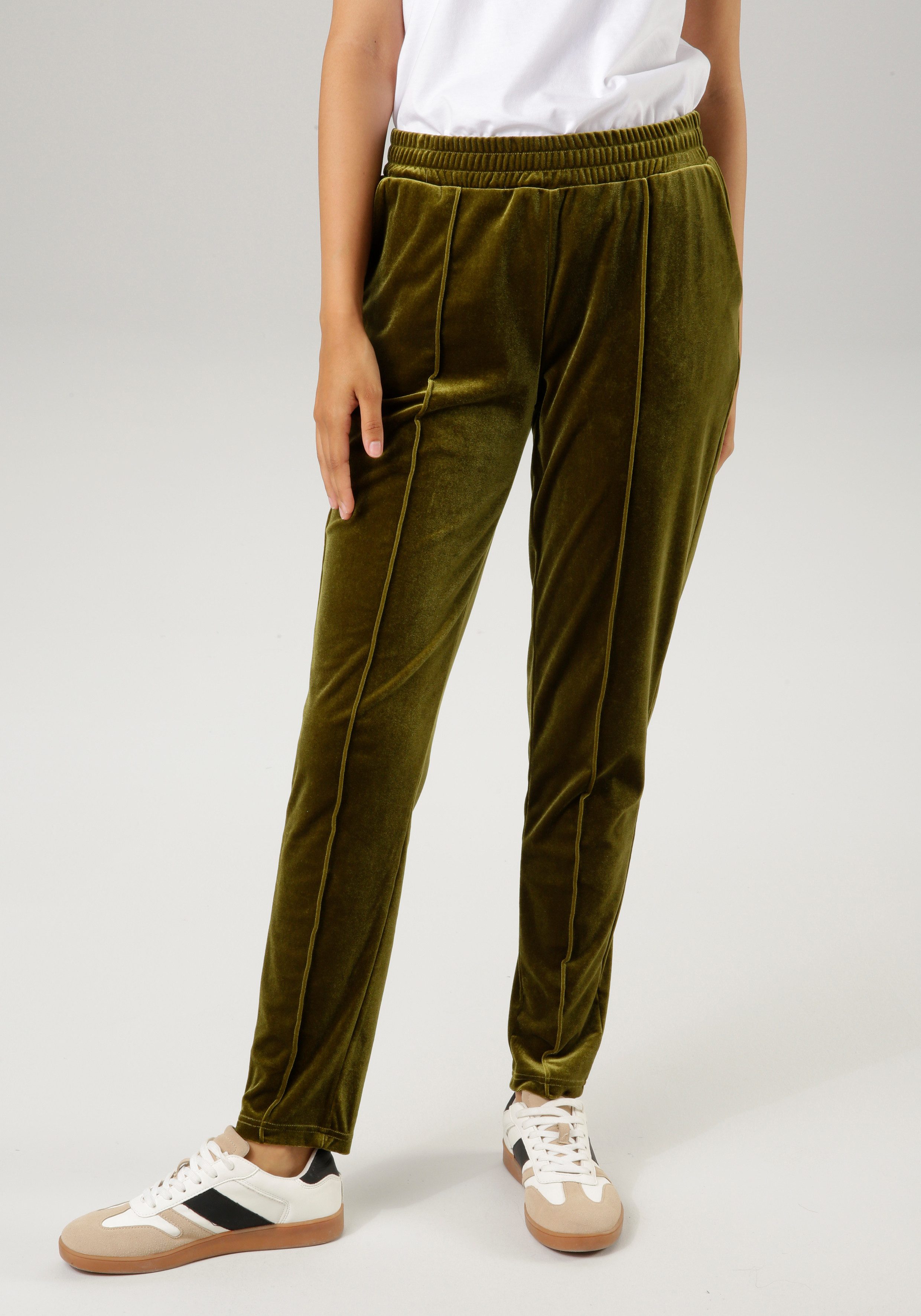 Aniston CASUAL Schlupfhose aus edlem, glänzenden günstig online kaufen