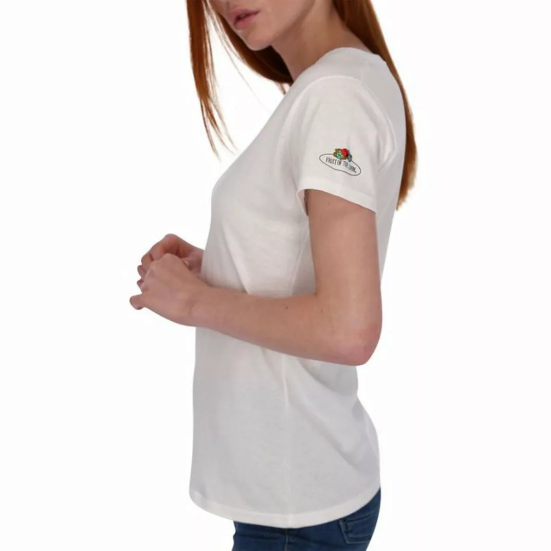 Fruit of the Loom Rundhalsshirt Damen T-Shirt mit Vintage-Logo günstig online kaufen