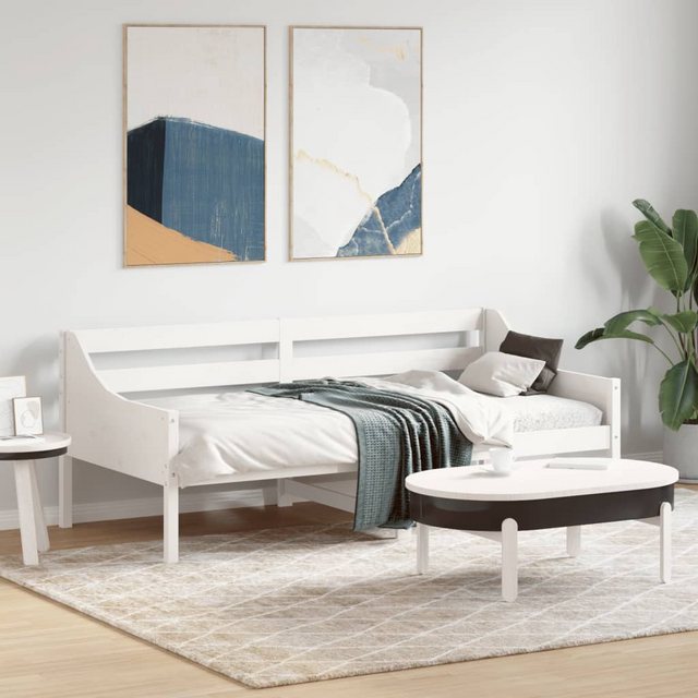 vidaXL Gästebett vidaXL Gästebett Tagesbett Weiß 90x190 cm Massivholz Kiefe günstig online kaufen