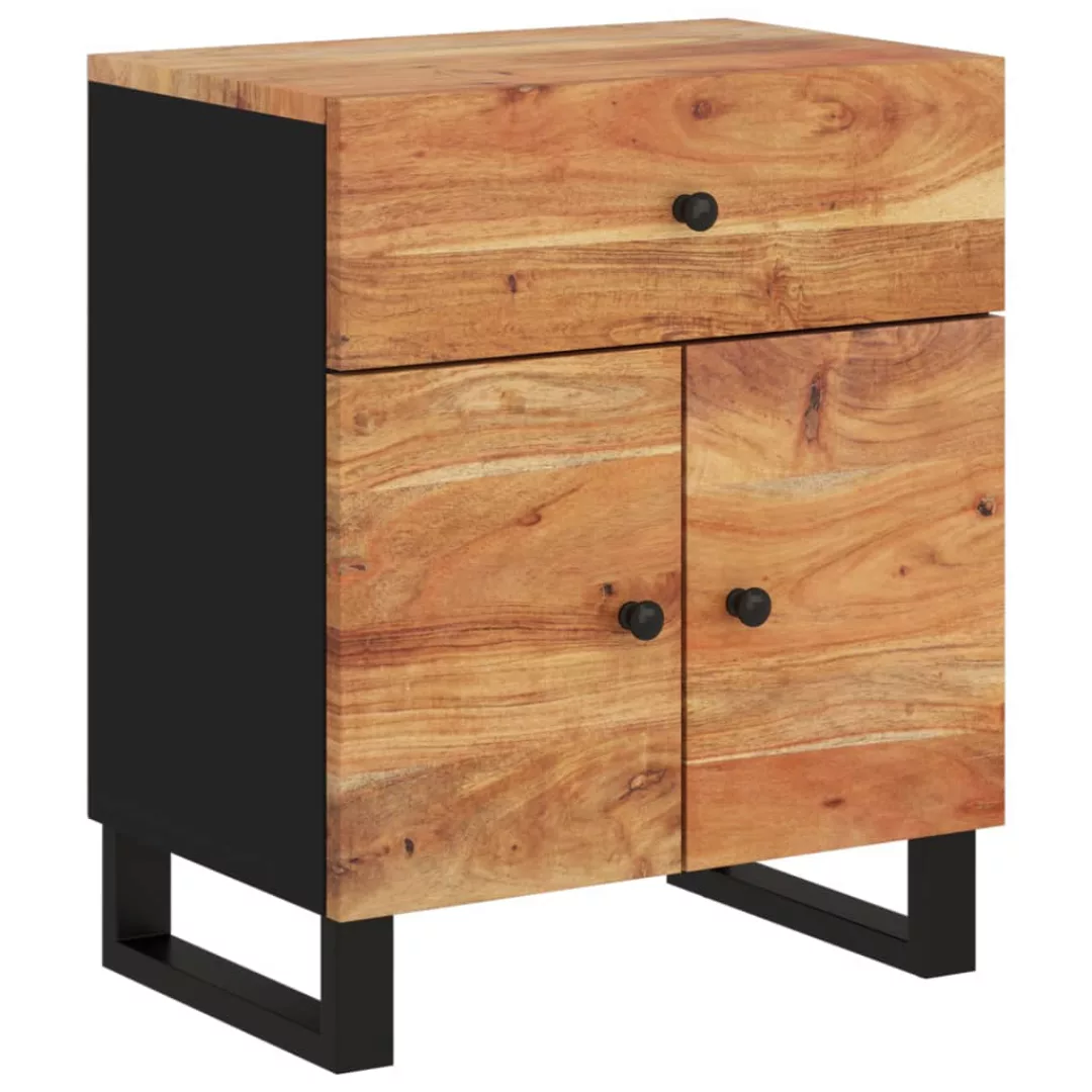 Vidaxl Nachttisch 50x33x60 Cm Massivholz Akazie & Holzwerkstoff günstig online kaufen