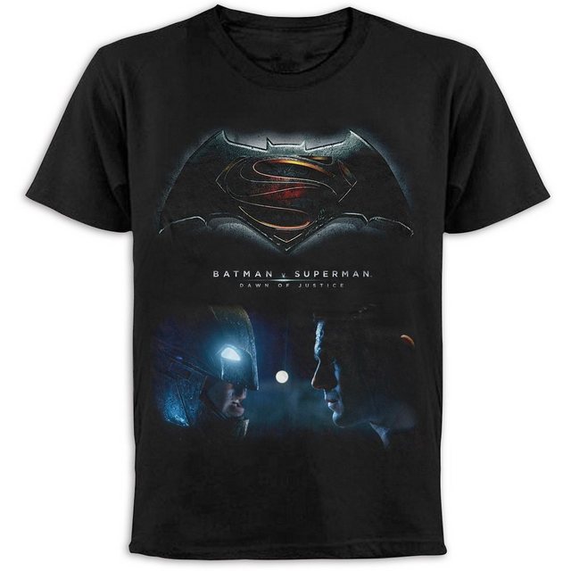 Batman T-Shirt Batman vs Superman TShirt Faces S günstig online kaufen