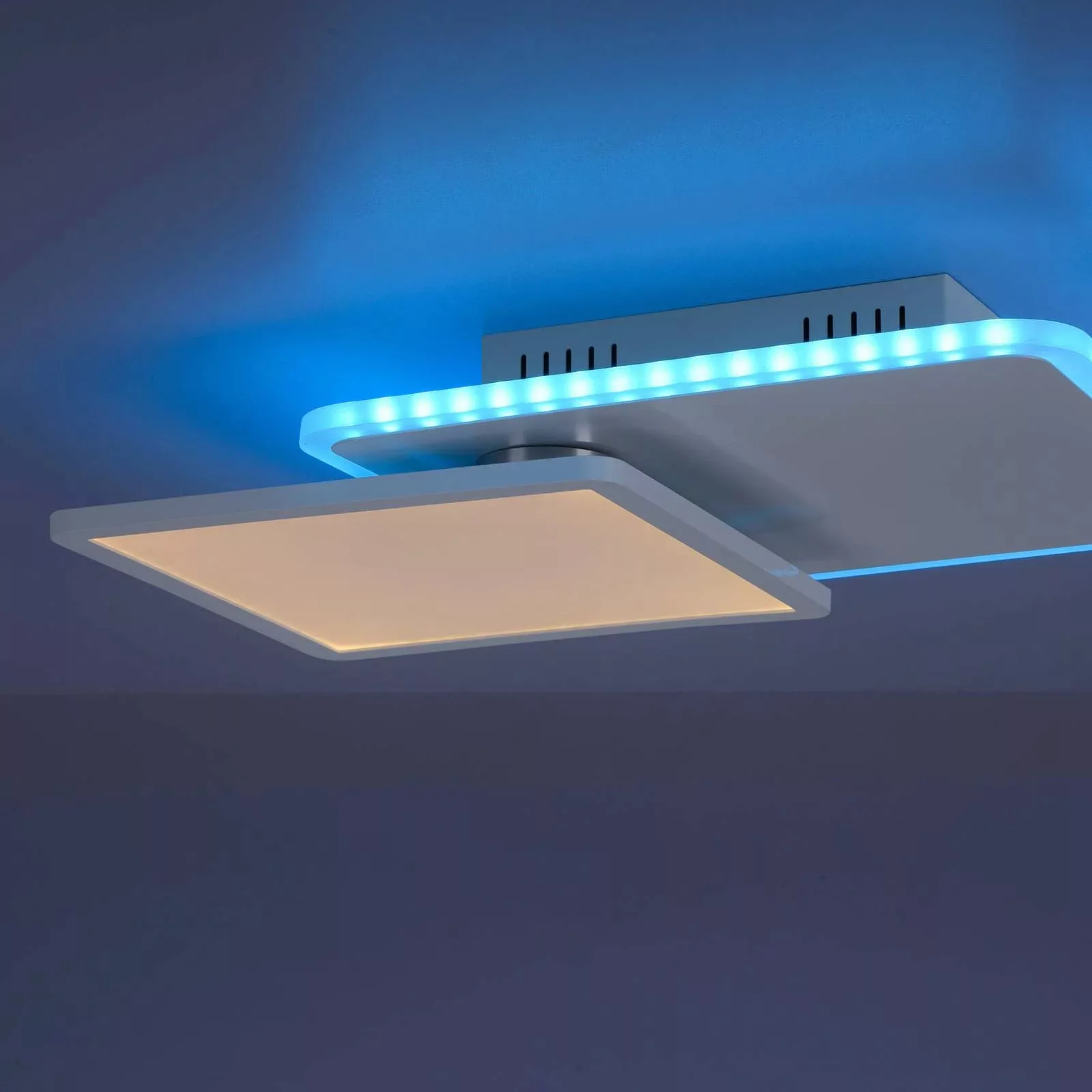 LED-Deckenlampe Arenda eckig, RGB/CCT, schwenkbar günstig online kaufen