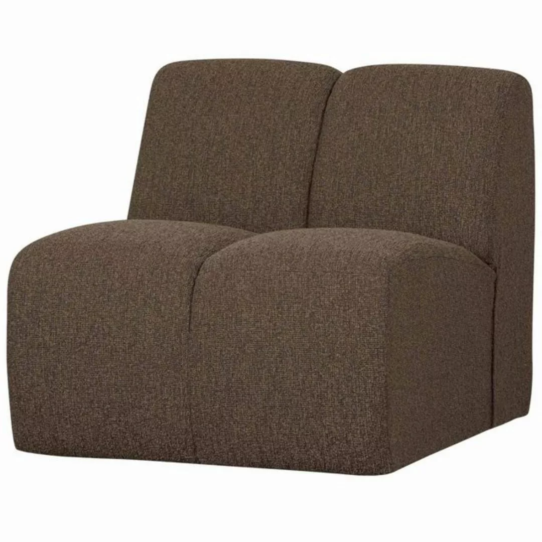 WOOOD Sofa Modulsofa Mojo Boucle Einzel-Element, Braun günstig online kaufen