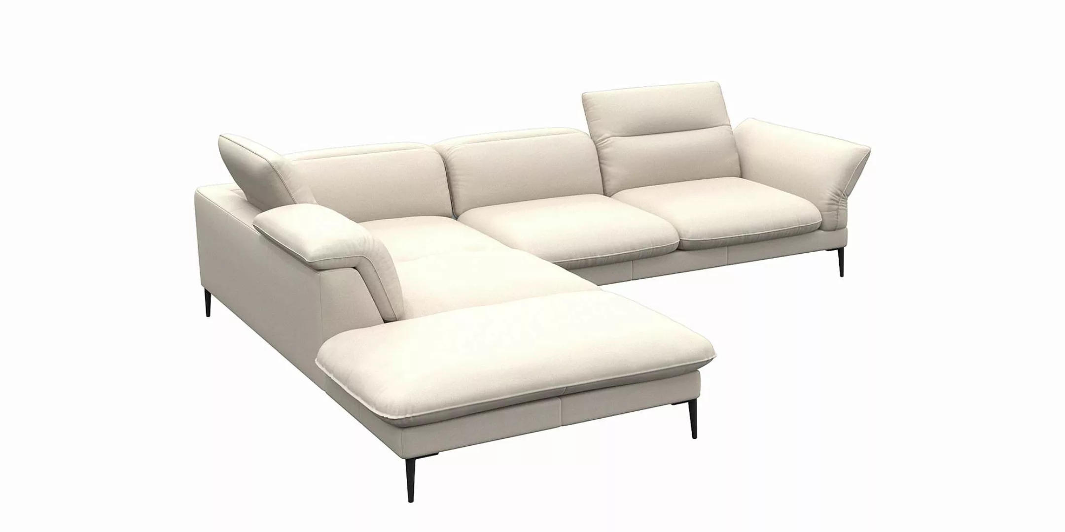 FLEXLUX Ecksofa "Salino, Funktionssofa mit Ottomane, Relaxsofa, Ecksofa", S günstig online kaufen