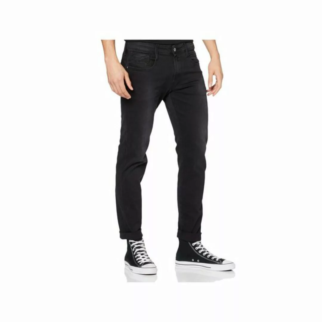 Replay Herren Jeans Anbass - Slim Fit - Grau - Dark Grey Denim günstig online kaufen