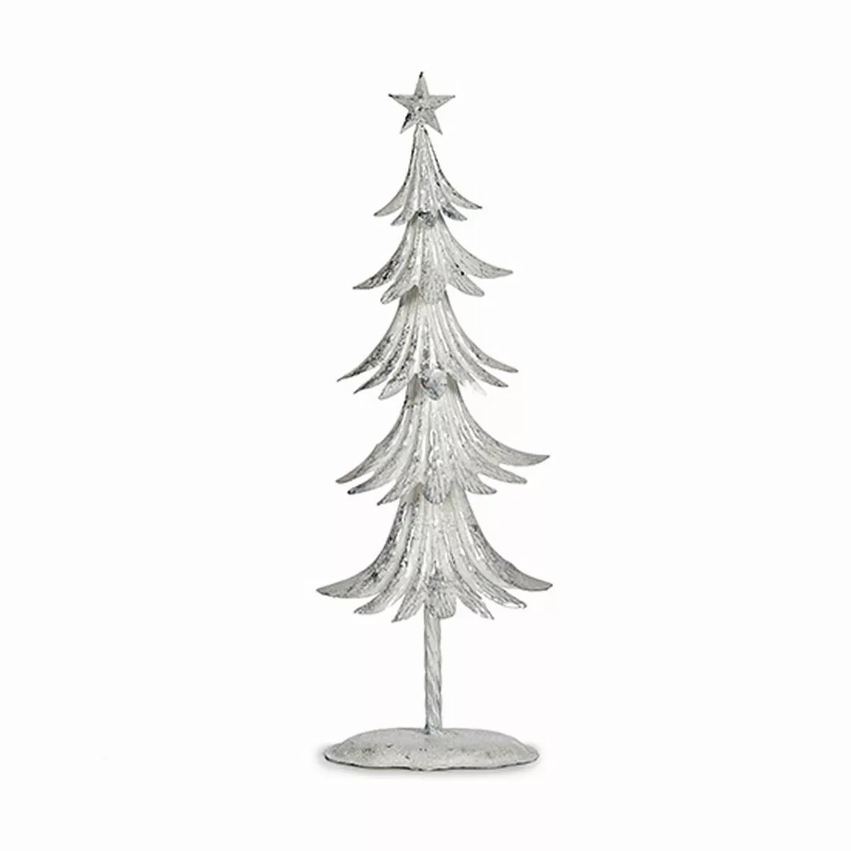 Weihnachtsbaum Metall Weiß (17,5 X 50 X 11 Cm) günstig online kaufen