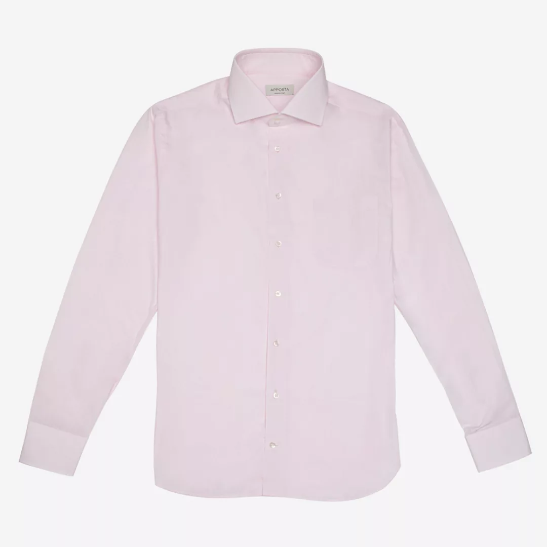 Hemd  einfarbig  rosa 100% reine baumwolle popeline doppelt gezwirnt giza 4 günstig online kaufen