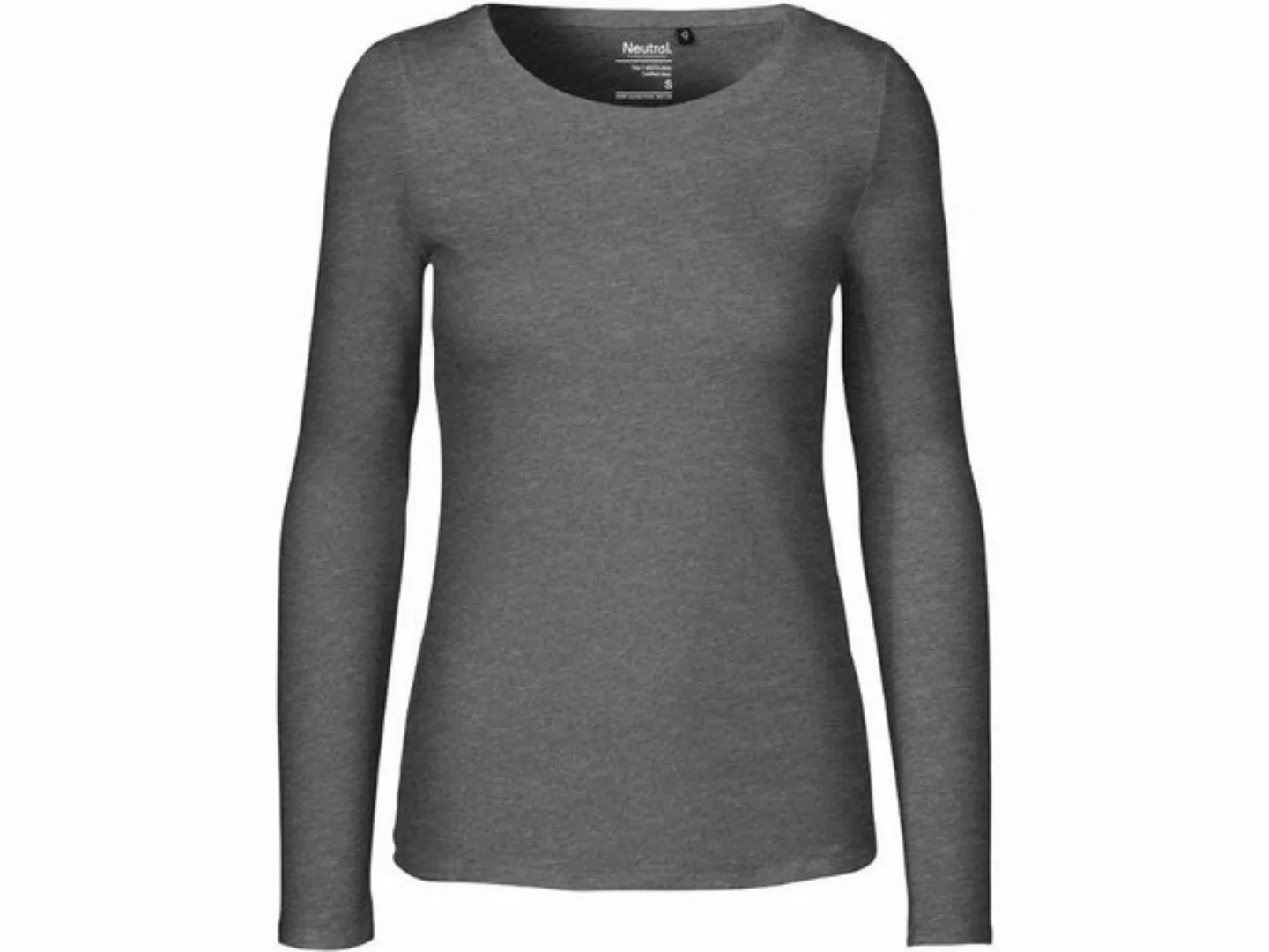 Neutral Langarmshirt Neutral Bio-Damen-Langarmshirt mit Rundhalsausschn günstig online kaufen