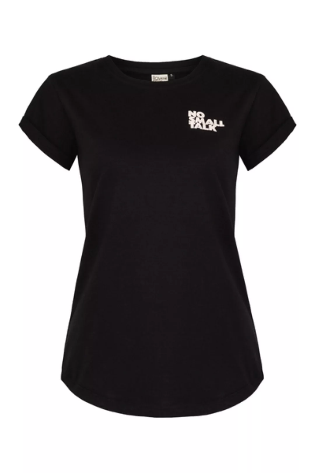 No Small Talk Organic Women Shirt _ Black/white / Ilk02 günstig online kaufen