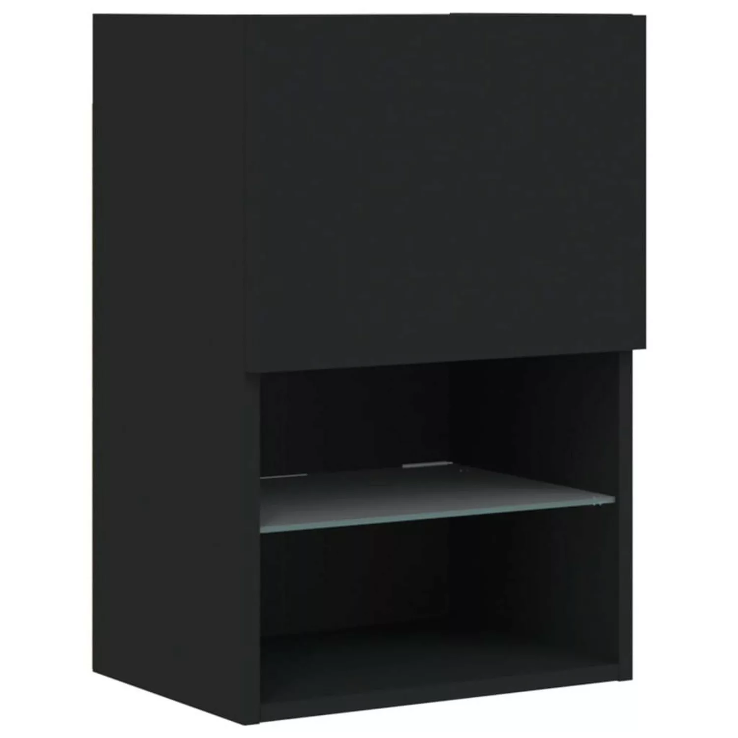 VidaXL TV-Schrank mit LED-Leuchten Schwarz 40,5x30x60 cm günstig online kaufen