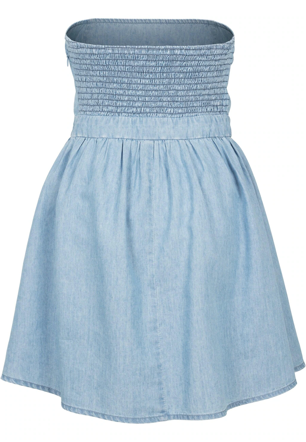 URBAN CLASSICS Shirtkleid "Urban Classics Damen Ladies Denim Bandeau Dress" günstig online kaufen