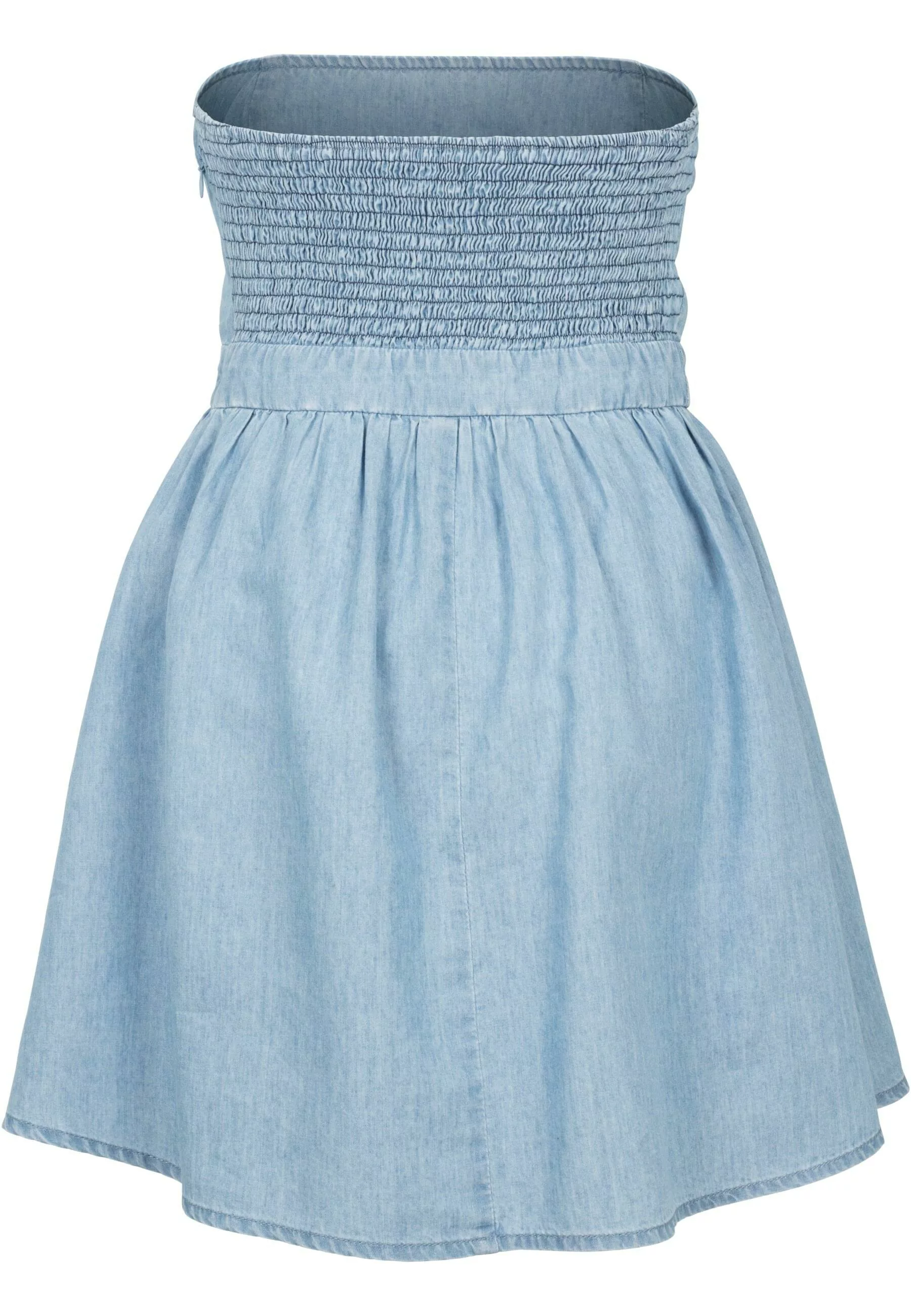 URBAN CLASSICS Shirtkleid "Urban Classics Damen Ladies Denim Bandeau Dress" günstig online kaufen