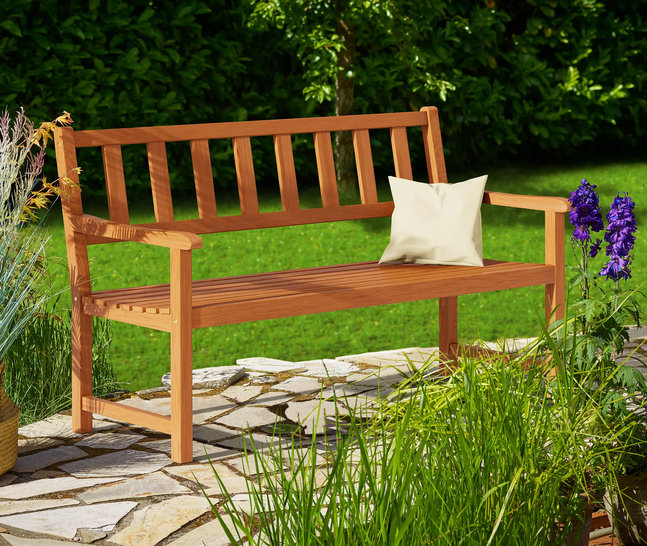 Gartenbank Kensington Akazienholz 120x90x50-58cm günstig online kaufen