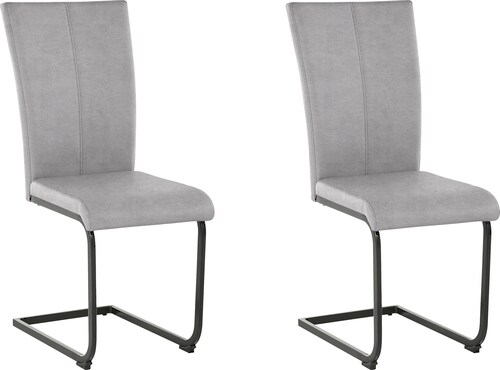 Home affaire Freischwinger "Oliver", (Set), 2 St., Microfaser, Stuhl belast günstig online kaufen