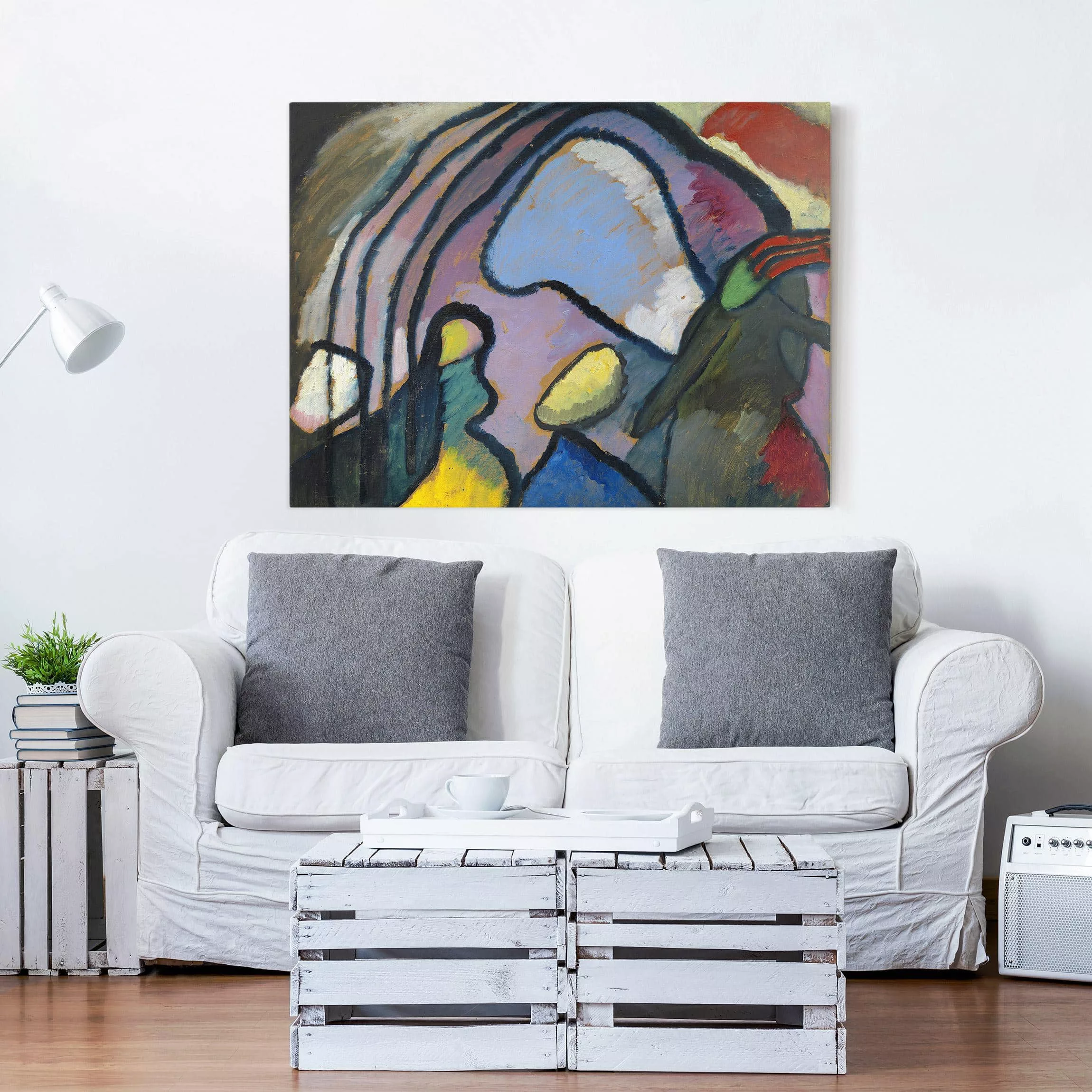 Leinwandbild Kunstdruck - Querformat Wassily Kandinsky - Improvisation günstig online kaufen