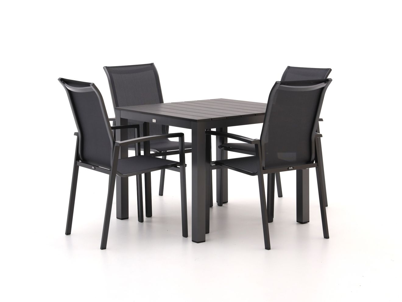 R&S Design Centallo/Fidenza 90 cm Gartenmöbel-Set 5-teilig stapelbar günstig online kaufen