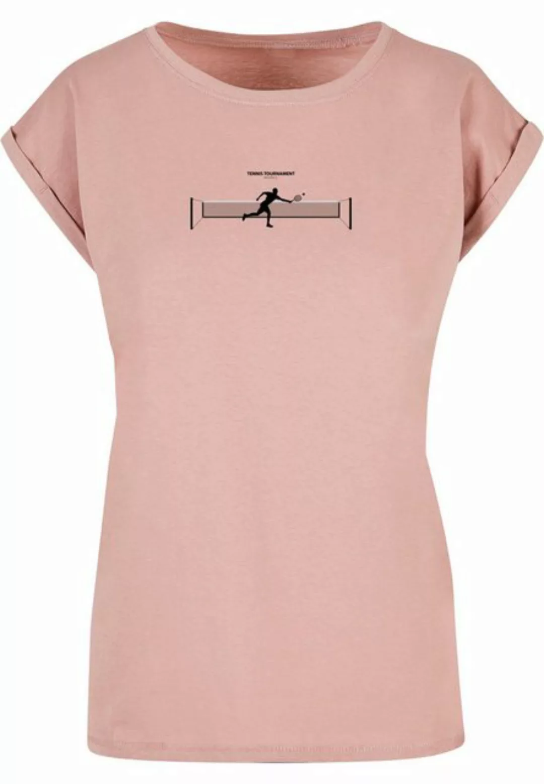 Merchcode T-Shirt Merchcode Damen Ladies Tennis Round 1 Extended Shoulder T günstig online kaufen