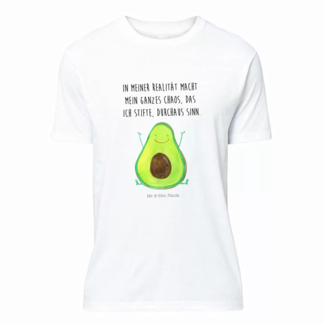 Mr. & Mrs. Panda T-Shirt Avocado Happy - Weiß - Geschenk, Schlafshirt, Gesu günstig online kaufen