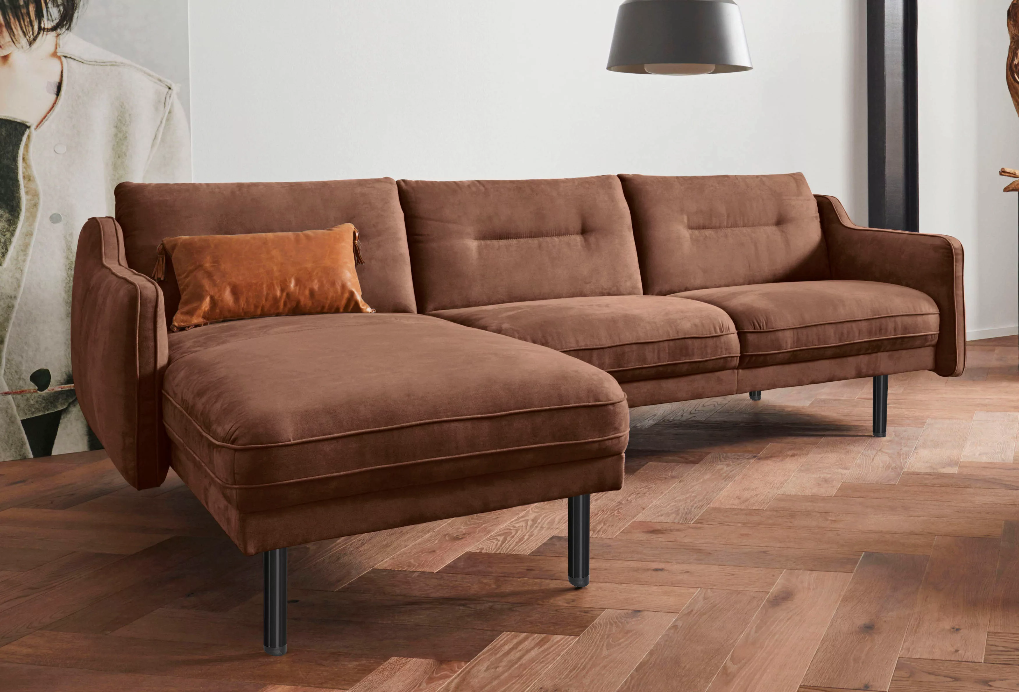 andas Ecksofa »Nordfyn L-Form«, edles Design in 3 Bezugsqualitäten, Design günstig online kaufen