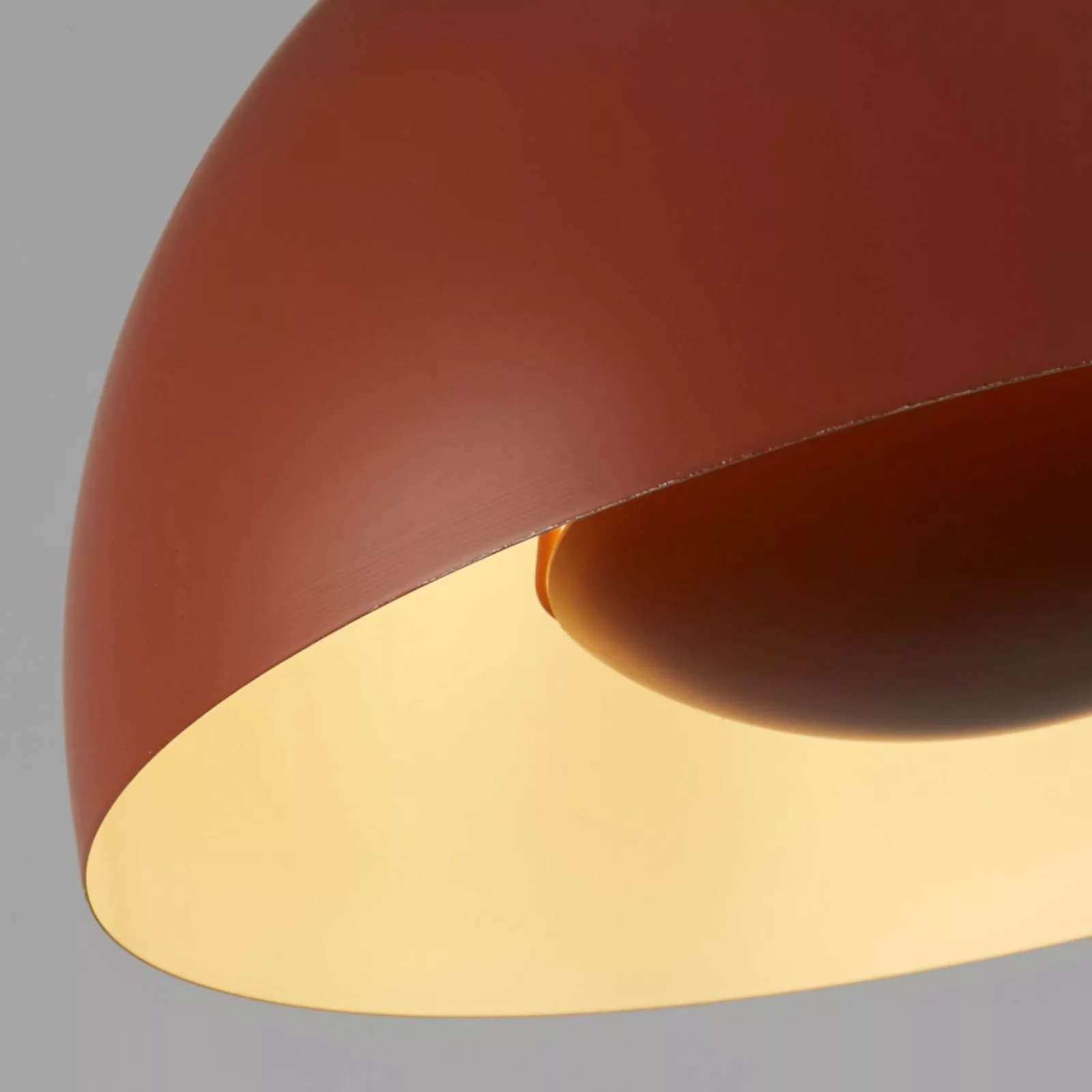 Hängeleuchte Mars, dunkel-orange, Ø 40 cm, Stahl günstig online kaufen